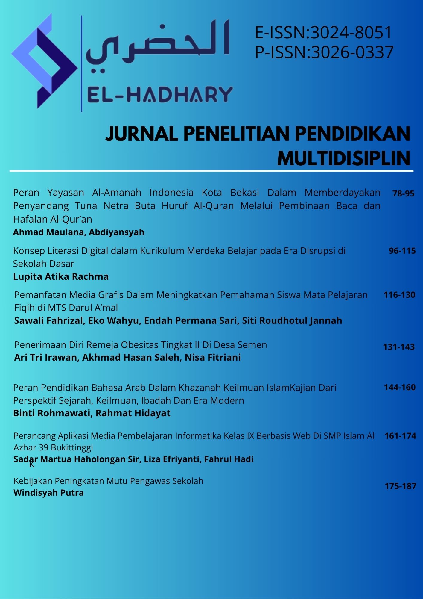 					Lihat Vol 3 No 02 (2025): El-Hadhary
				